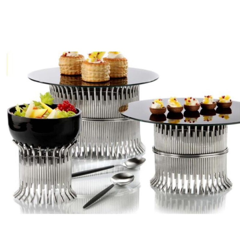 Hotel restaurant kitchen supplies wedding centerpieces luxury banquet risers catering buffet food display stands for party